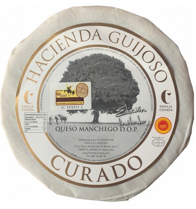 QUESO CURADO HACIENDA GUIJOSO PIEZA GRANDE