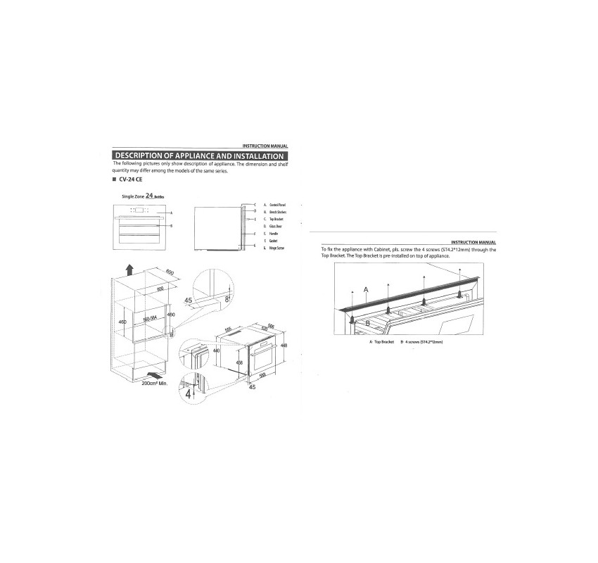 Vinoteca CV-24-CE de Cave Vinum - capacidad 24botellas