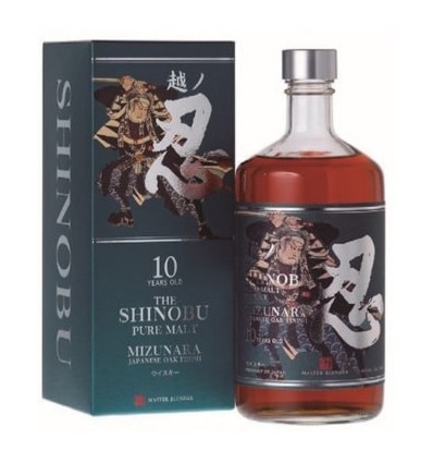 WHISKY SHINOBU 10 años JAPANESE OLD PURE MIZUNARA OAK Finish