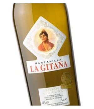 Etiqueta Manzanilla La Gitana en Vinorea