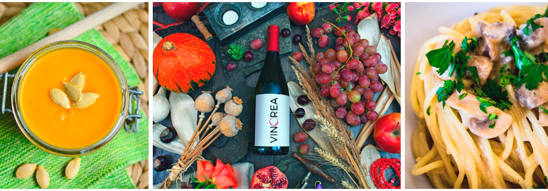 Maridaje de vino y recetas de otoño en Vinorea