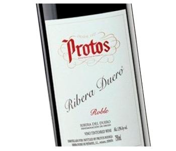 Etiqueta vino Protos Roble en Vinorea